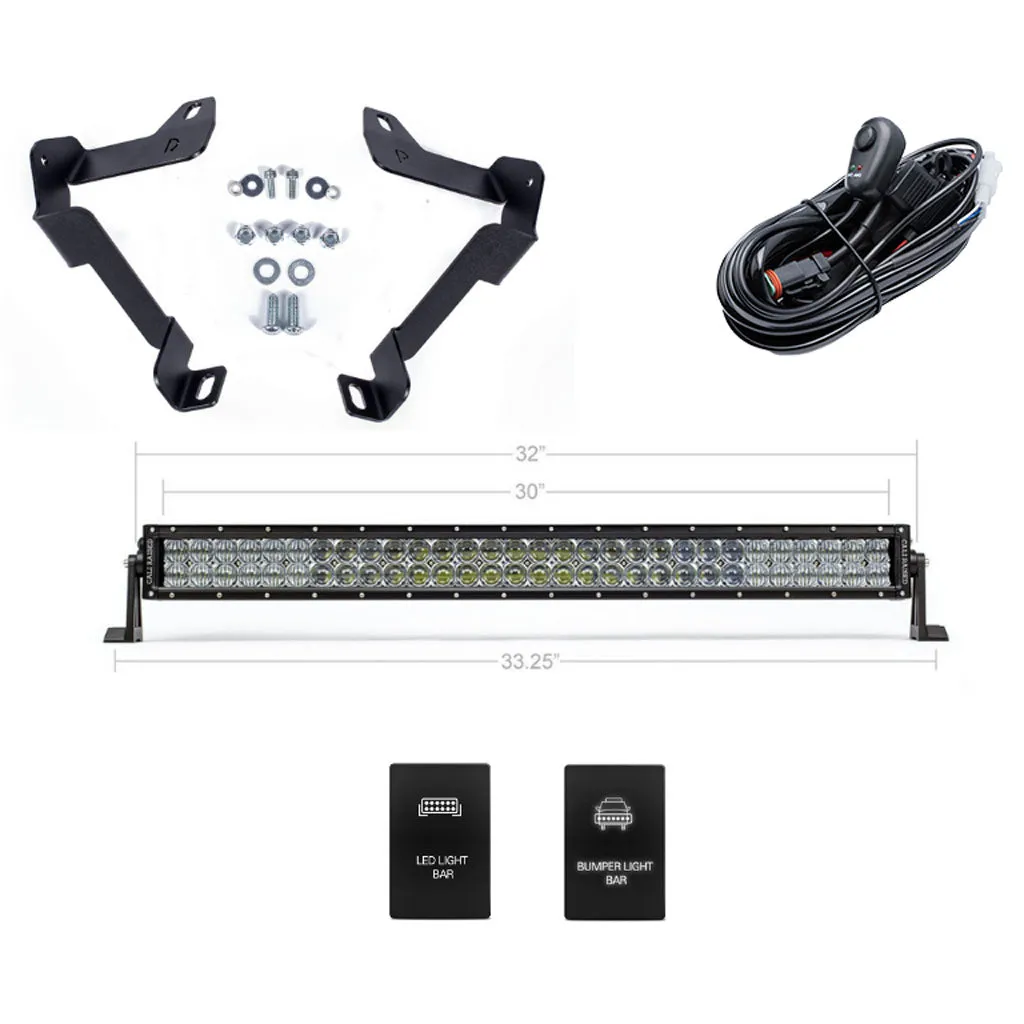 14-21 Toyota Tundra 32" Hidden Lower Bumper LED Light Bar Combo Kit