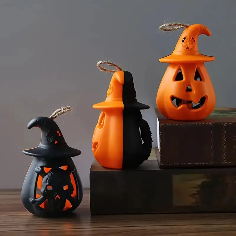 2-Pack: LED Lamp Halloween Pumpkin Light