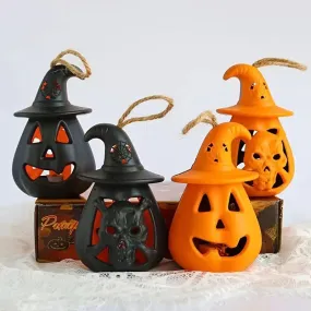 2-Pack: LED Lamp Halloween Pumpkin Light