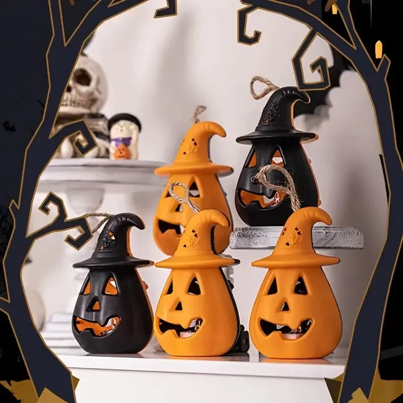 2-Pack: LED Lamp Halloween Pumpkin Light