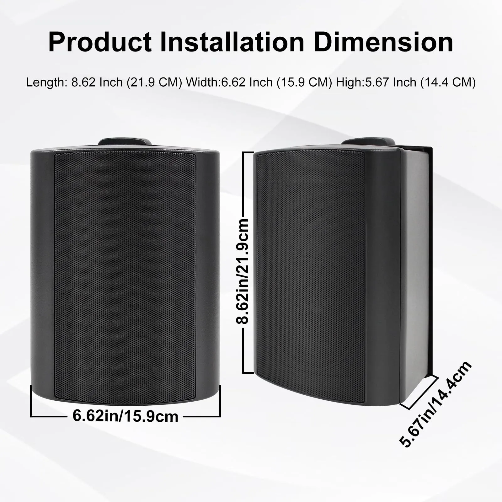 4" Bluetooth Outdoor  Speakers 200 Watts 2-Way HOS-401BT