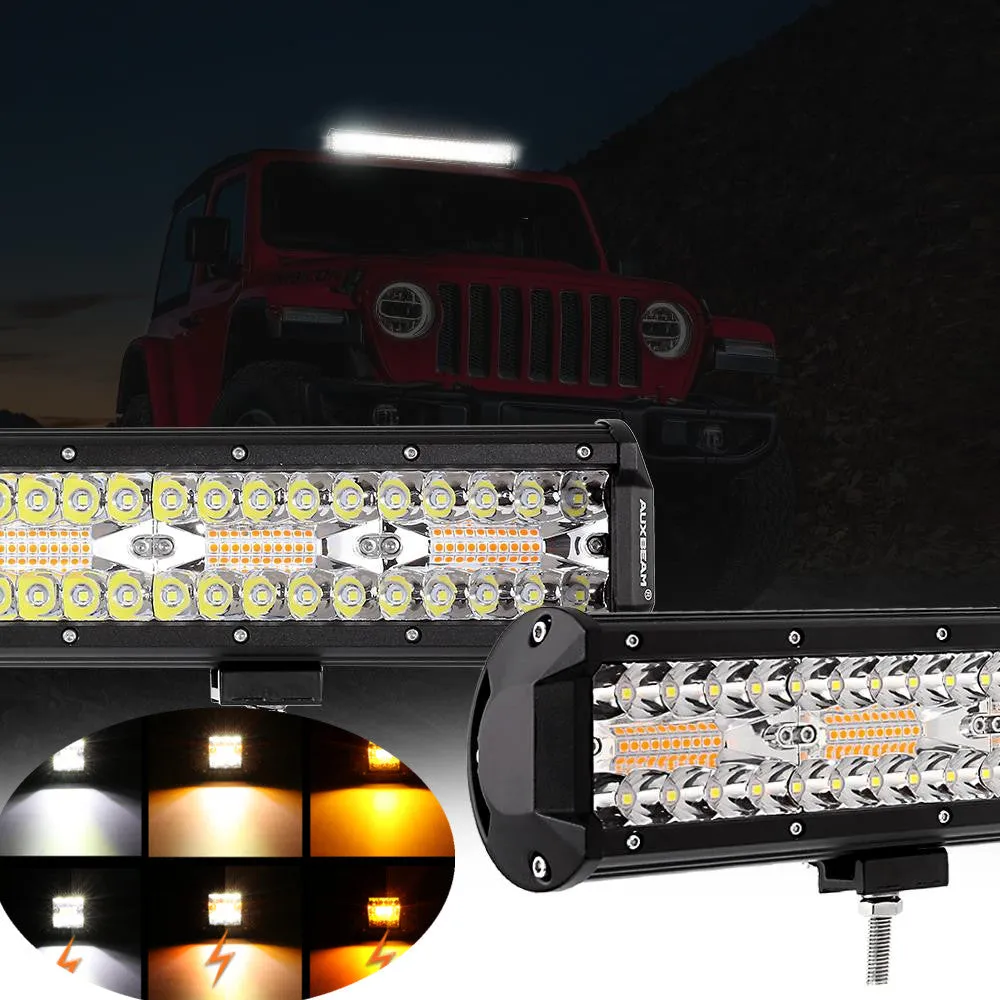 6 Modes Series 3 Inch/4Inch/7Inch/12Inch/20Inch White&Amber LED Light Bar