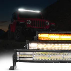 6 Modes Series Amber and White LED Light Bars