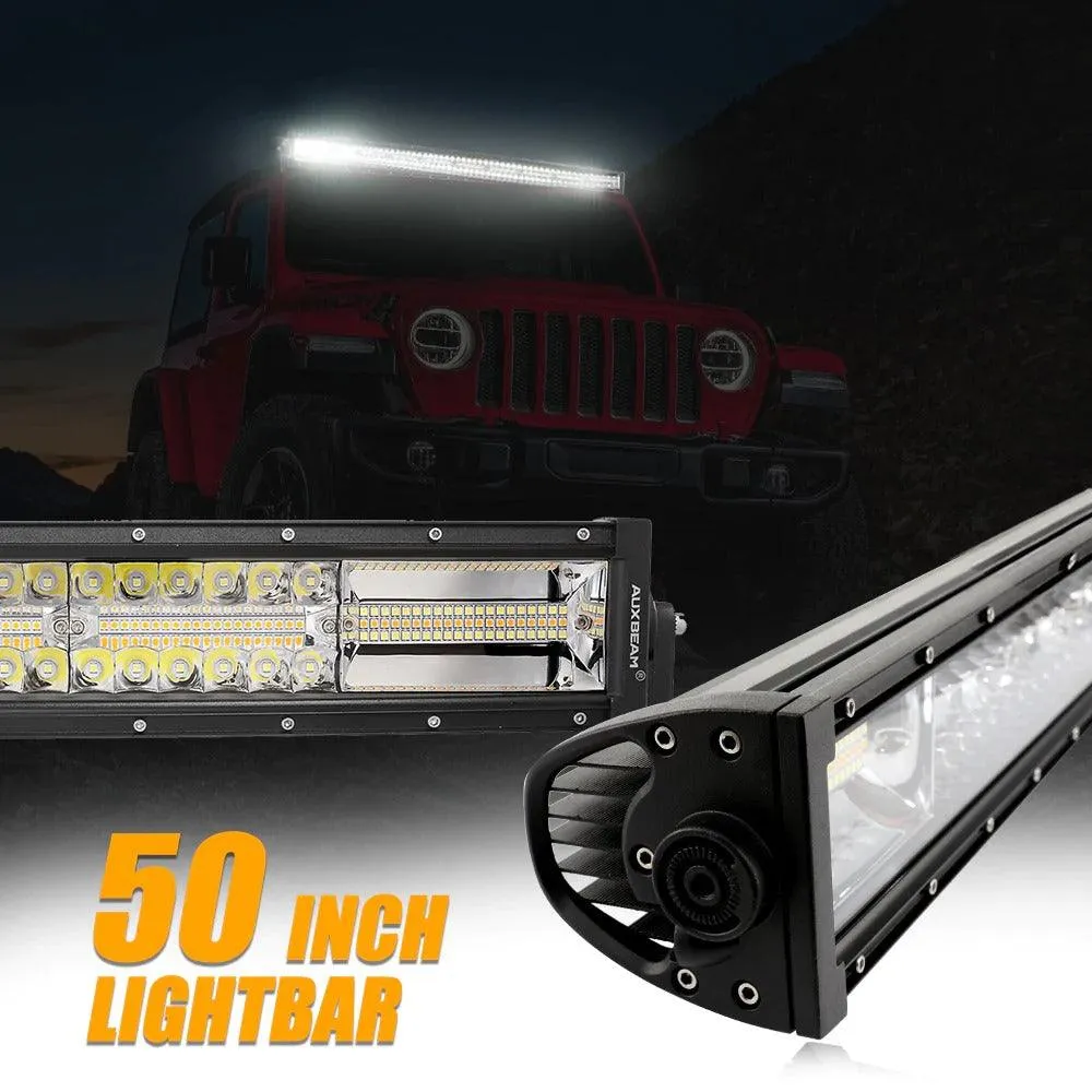 6 MODES SERIES White/Amber LED LIGHT BARS (22"-52")