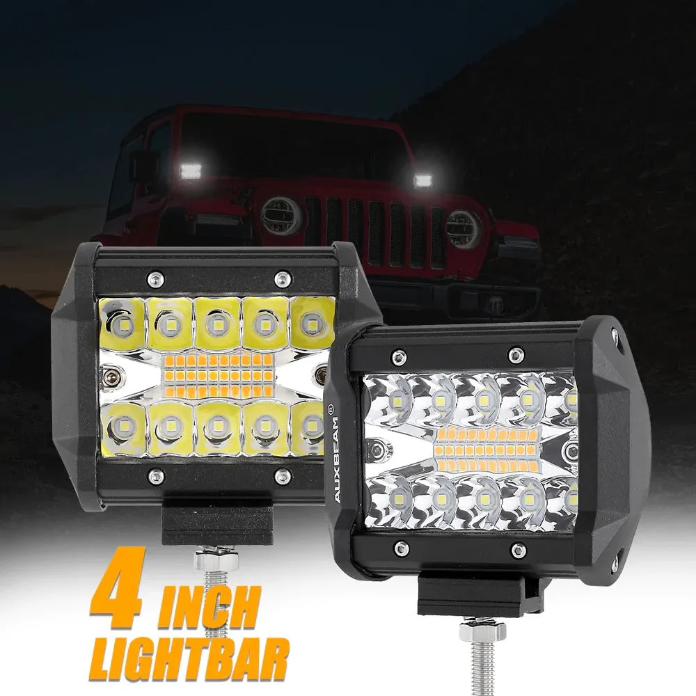 6 MODES SERIES White/Amber LED LIGHT BARS (3"-20")