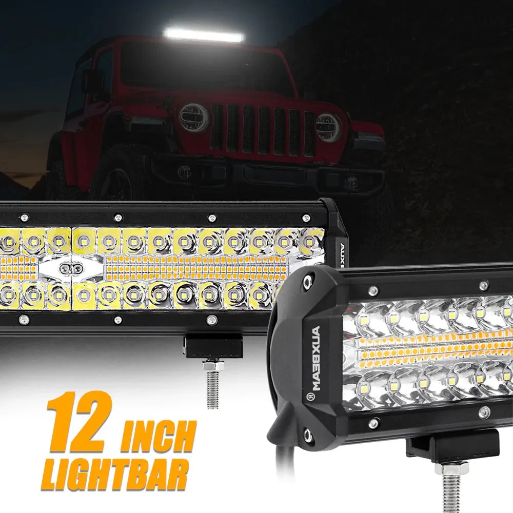 6 MODES SERIES White/Amber LED LIGHT BARS (3"-20")