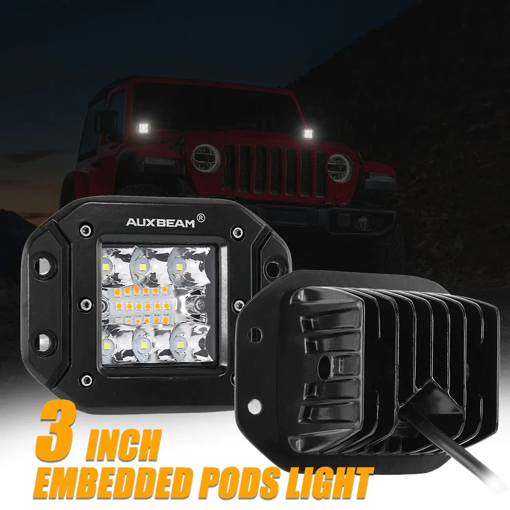 6 MODES SERIES White/Amber LED LIGHT BARS (3"-20")