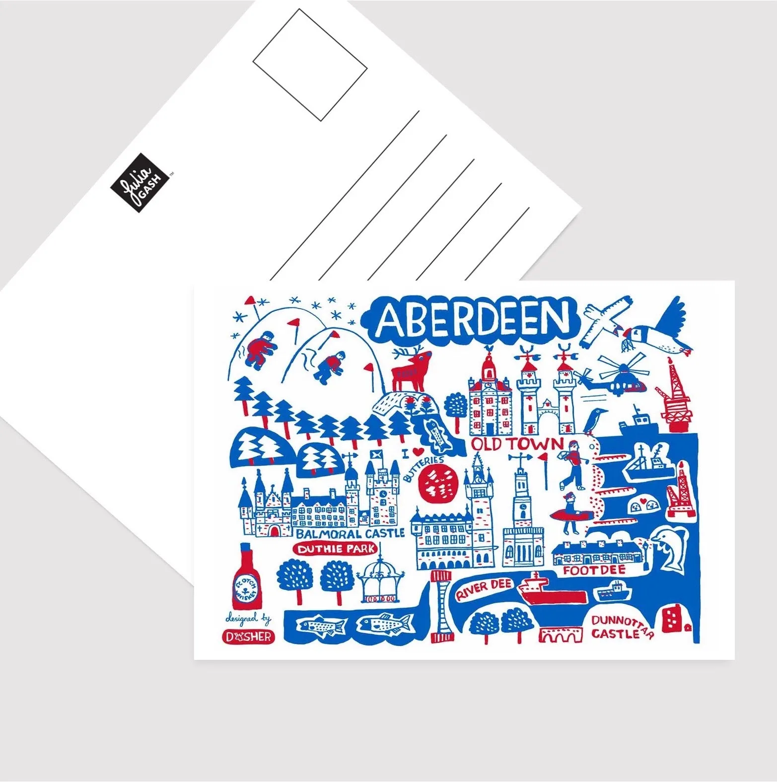 Aberdeen by Dasher Postcard