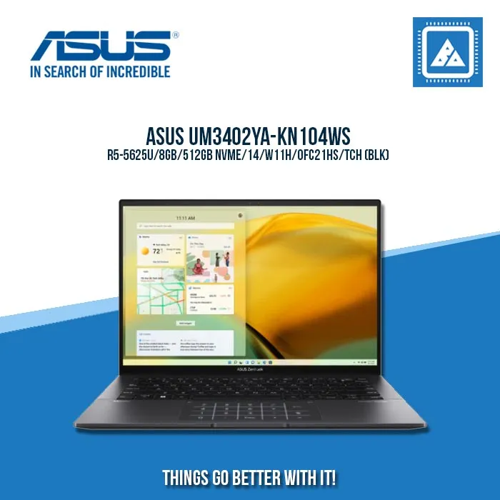 ASUS UM3402YA-KN104WS R5-5625U/8GB/512GB NVME | BEST FOR STUDENTS AND FREELANCERS