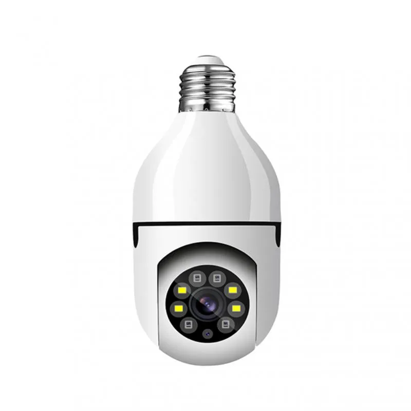 Aubess Surveillance E27 Lamp Wifi Camera Ptz Infrarood Nachtzicht Twee Manier Auto Tracking Voor Home Security Video