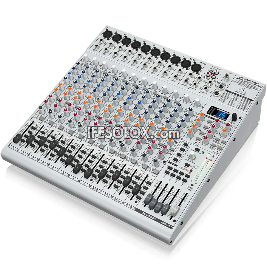 Behringer EURORACK UB2442FX-PRO 24 input 4-Bus Mic/Line Mixer with Premium Mic Preamplifiers and Multi-FX Processor - Brand New