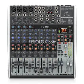 Behringer XENYX X1622USB 16-Input Mixer with XENYX Mic Preamps, Multi-FX Processors and USB Audio Interface - Brand New