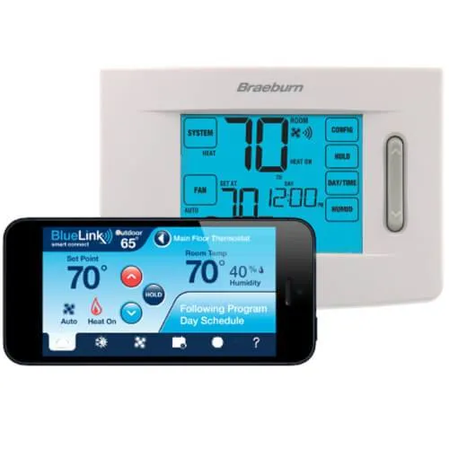 Braeburn BlueLink Wi-Fi Programmable Thermostat Model 7320 (3H/2C)