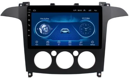 Car Dealz 9" Android 10.0 For Ford S-Max 2012-2015 In Dash Plus OEM Fascia