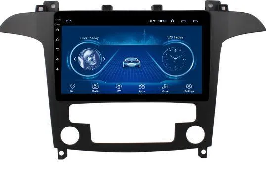 Car Dealz 9" Android 10.0 For Ford S-Max 2012-2015 In Dash Plus OEM Fascia