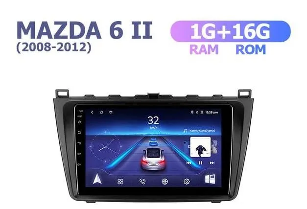 Car Dealz 9" Android 10.0 For Mazda 6 II Ultra 2007-2012 In Dash Plus OEM Fascia