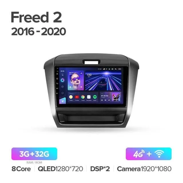 Car Dealz Elite 4G Data Model 10.2" Android 12.0 For Honda Freed 2 2016 - 2020 In Dash Plus OEM Fascia