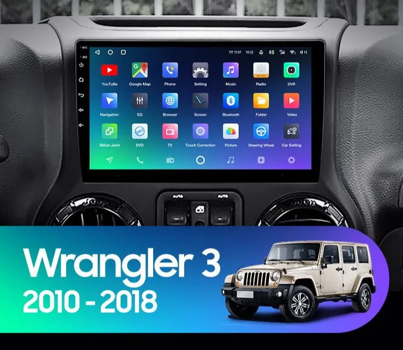 Car Dealz Premium Advanced 4G Data Model 10.2" Android 12.0 For Jeep Wrangler 3 JK 2010 - 2018