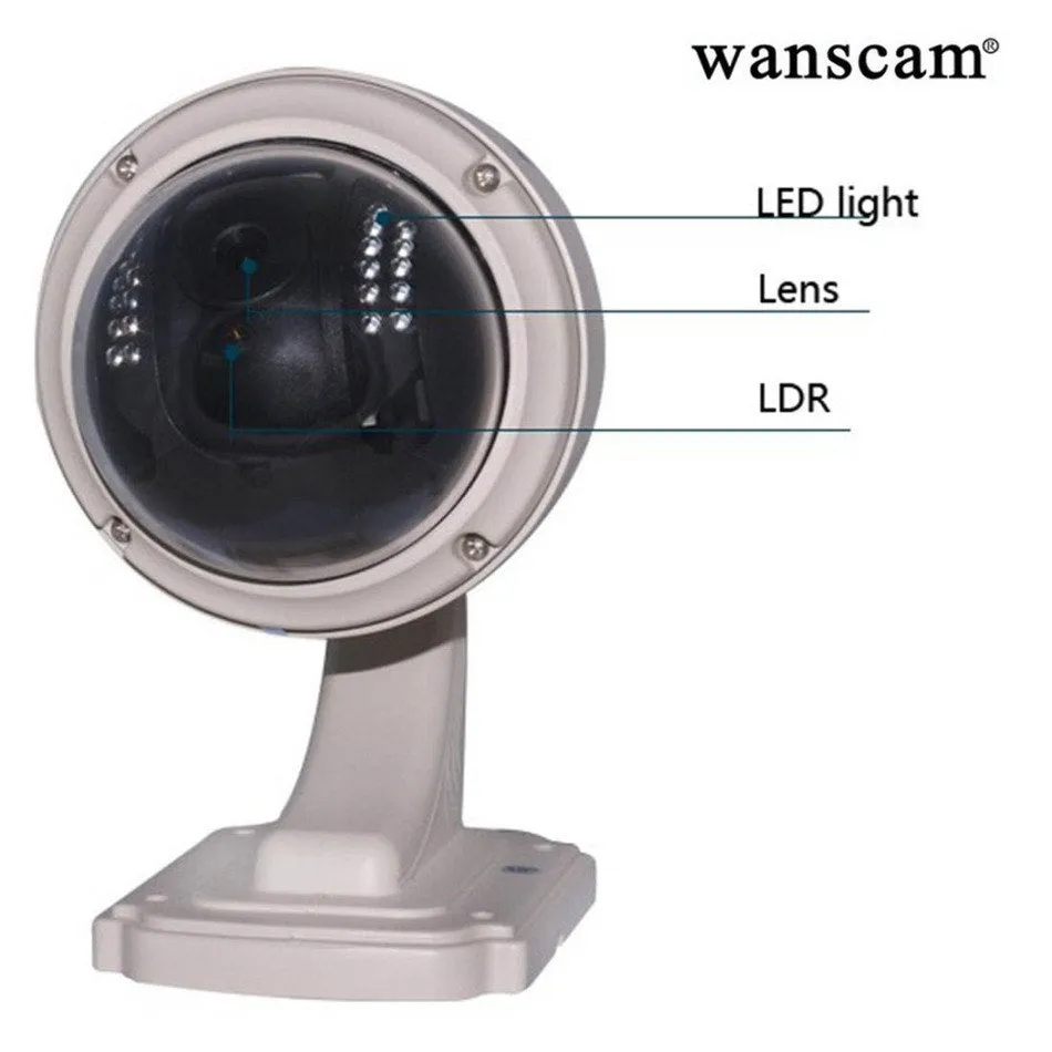 CCTV Wanscam Megapixe Waterproof Security Camera Pan/Tilt Dome