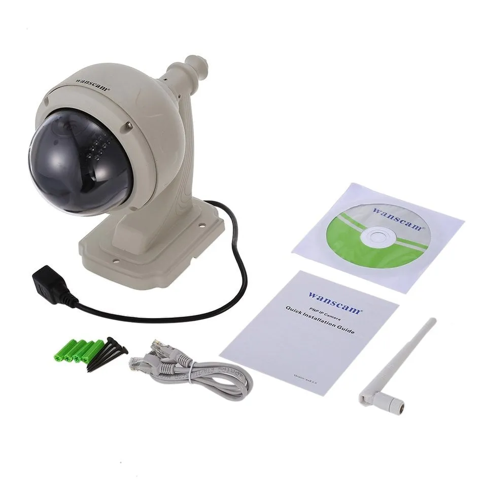 CCTV Wanscam Megapixe Waterproof Security Camera Pan/Tilt Dome