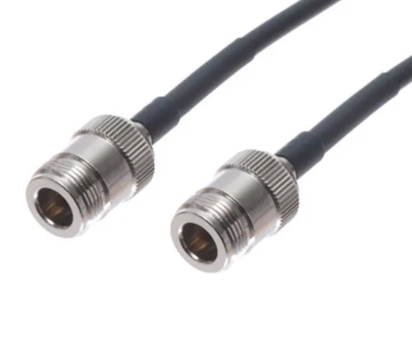 Coaxial Patch Cable, MIG-240, Low Loss RF, 1' to 100' Reverse, N-Male to N-Male 180°