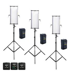 Complete 3-Point Video Lighting Setup With Rode Wireless Go II Microphone