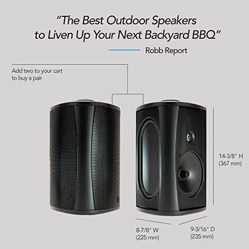 Definitive Technology Outdoor Speaker - 200 Watts, 6.5-inch Woofer, Weather Proof