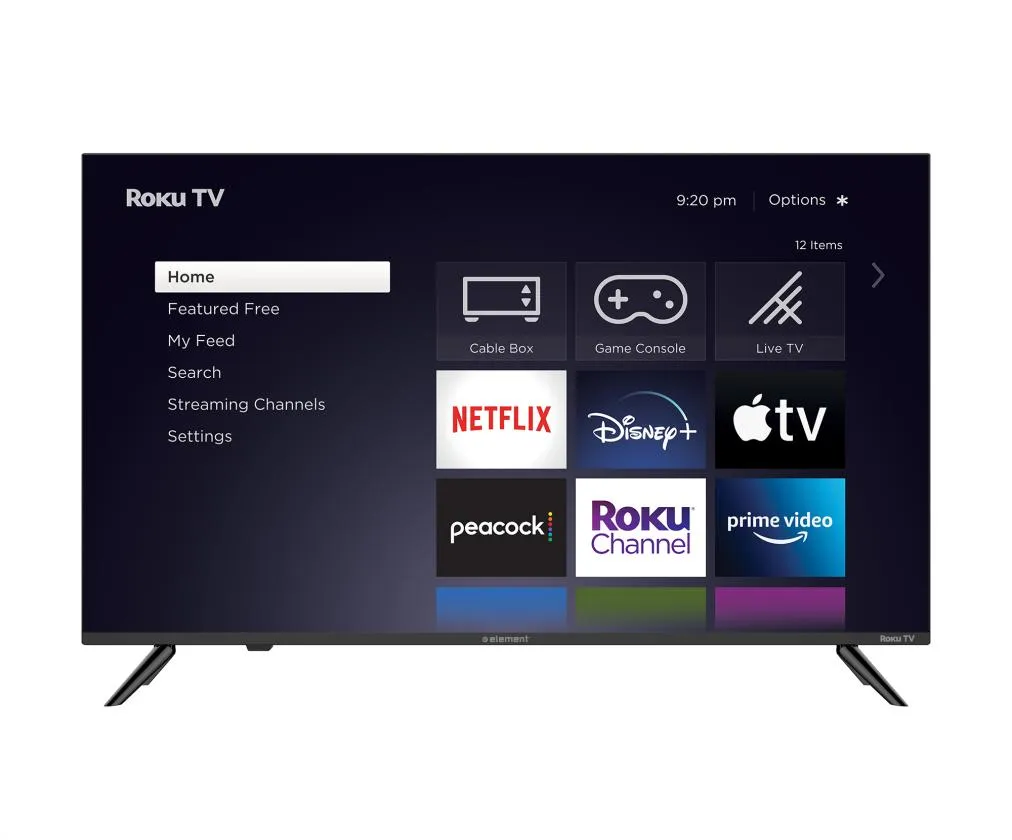 ELEMENT 43" 4K UHD HDR10 FRAMELESS ROKU TV (E4FAA43R )