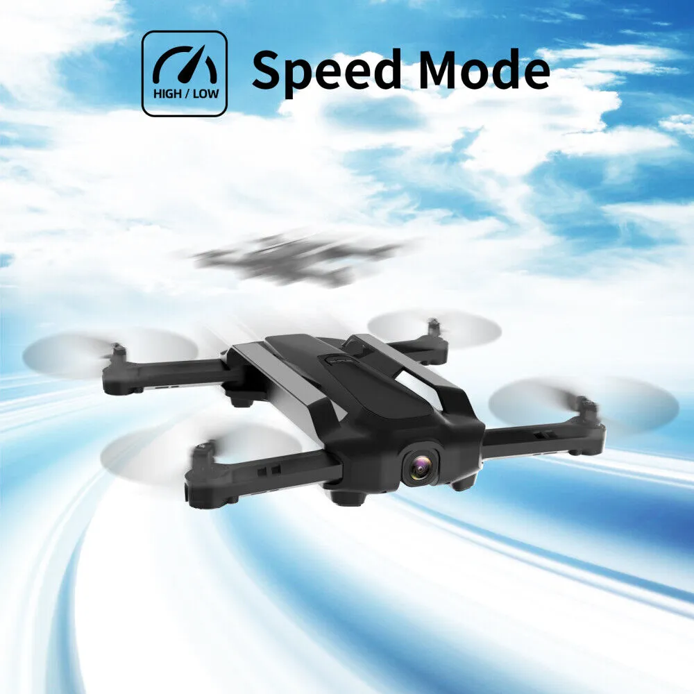 Foldable FPV Video Drone with 720P HD Camera & 2 Batteries