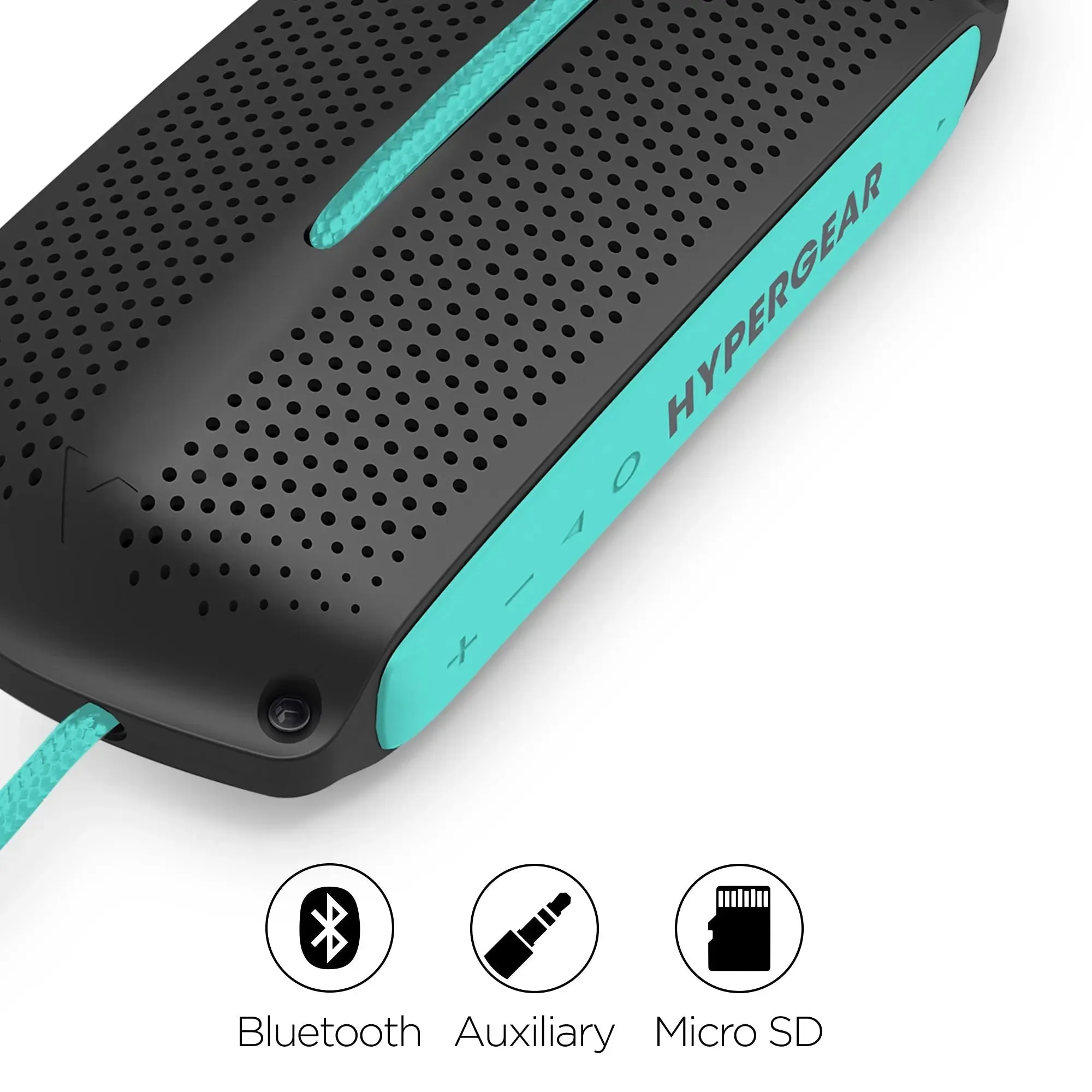 HyperGear Wave Water Resistant Wireless Speaker with Extended Battery -Water Resistant Speaker