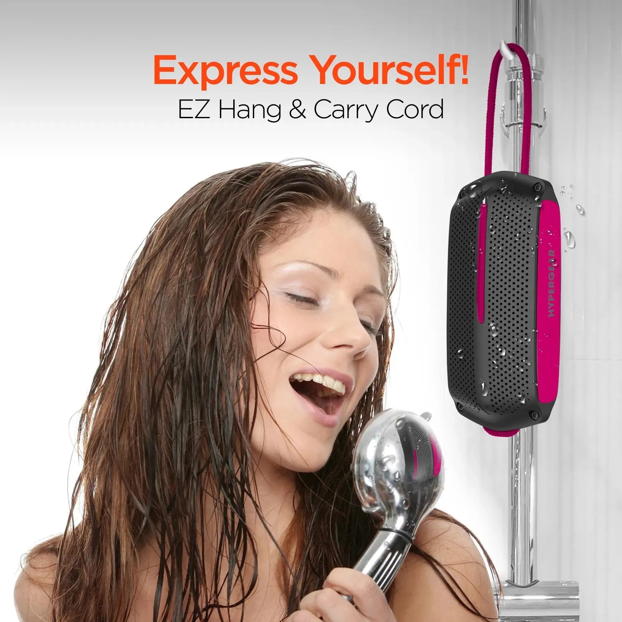 HyperGear Wave Water Resistant Wireless Speaker with Extended Battery -Water Resistant Speaker