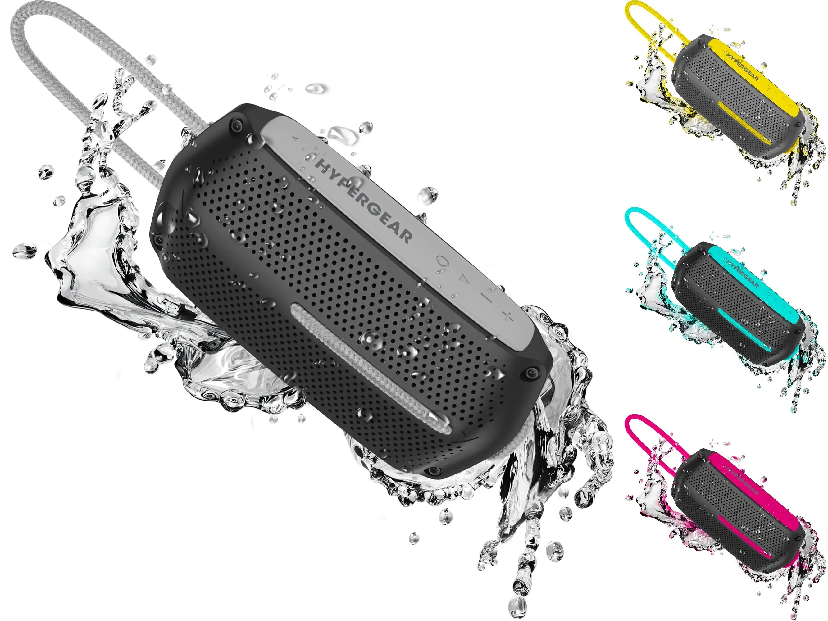 HyperGear Wave Water Resistant Wireless Speaker with Extended Battery -Water Resistant Speaker