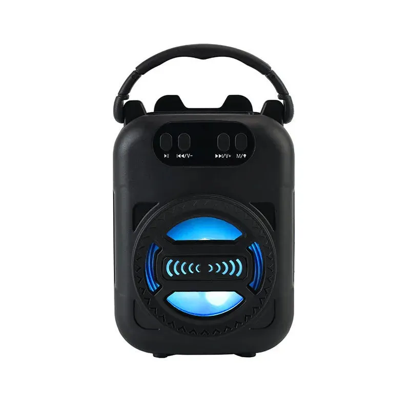 Karaoke Wireless Bluetooth Speaker LED Light Dual Speakers