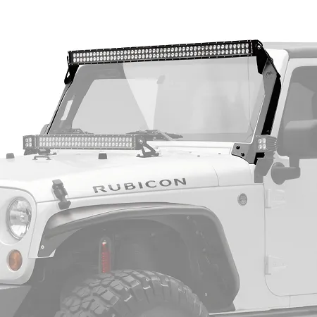 KC Hilites 50" C-Series C50 LED Bar and Overhead Mount Bracket Kit - 2007-2018 Jeep JK