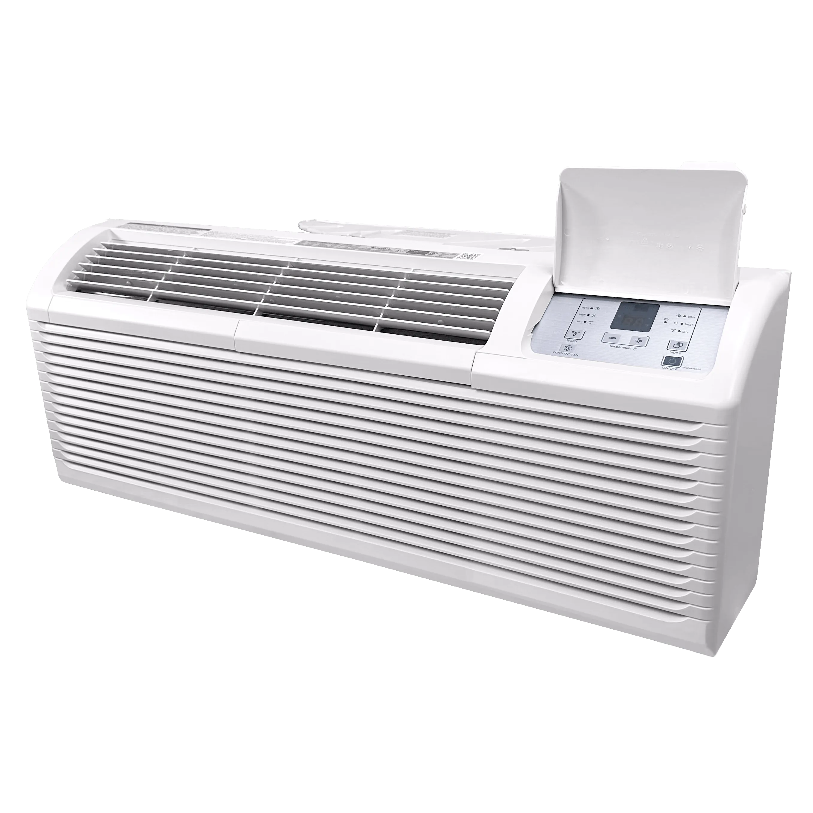 Klimaire PTAC 15,000 Btu Air Conditioner Heat Pump R-32 with 3.5kW Heater and Wi-Fi - 208-230V - 20A