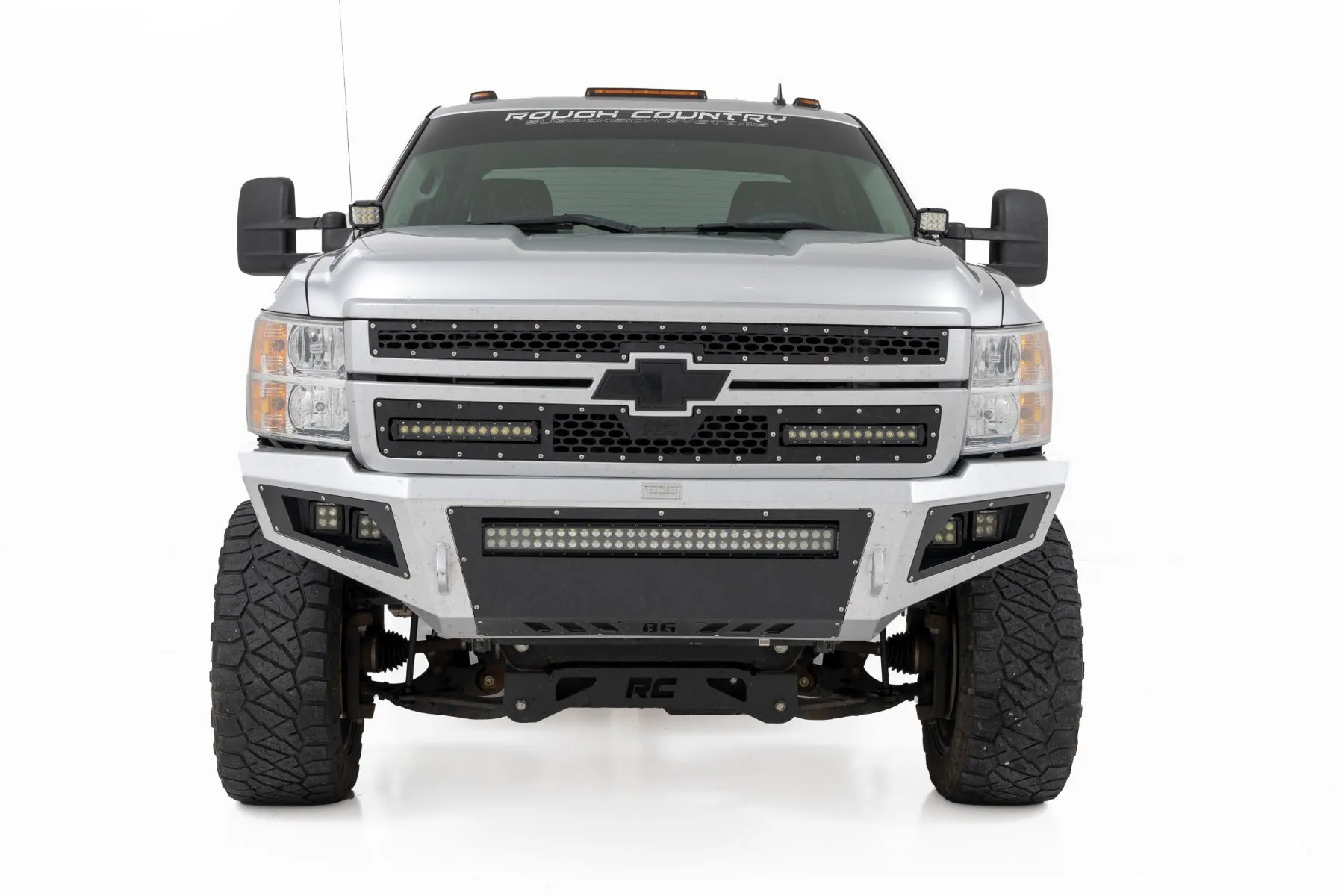 LED Light | Ditch Mount | 2&quot; Black Pair | White DRL | Chevy 1500 | 2007-2013