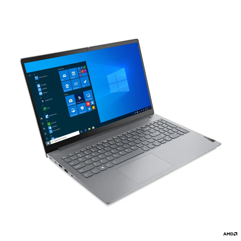 Lenovo ThinkBook 15 AMD Ryzen™ 5 5500U Laptop 39.6 cm (15.6") Full HD 8 GB DDR4-SDRAM 256 GB SSD Wi-Fi 6 (802.11ax) Windows 10 Pro Grey