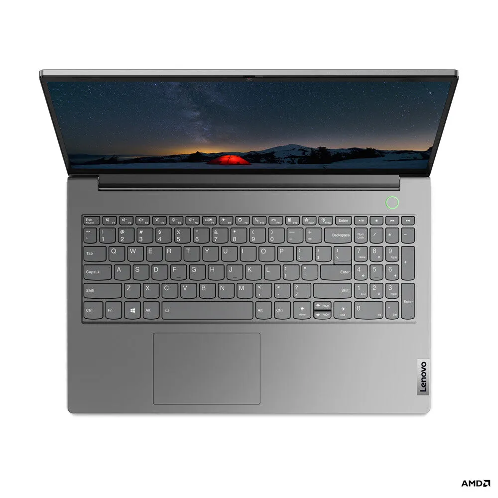 Lenovo ThinkBook 15 AMD Ryzen™ 5 5500U Laptop 39.6 cm (15.6") Full HD 8 GB DDR4-SDRAM 256 GB SSD Wi-Fi 6 (802.11ax) Windows 10 Pro Grey