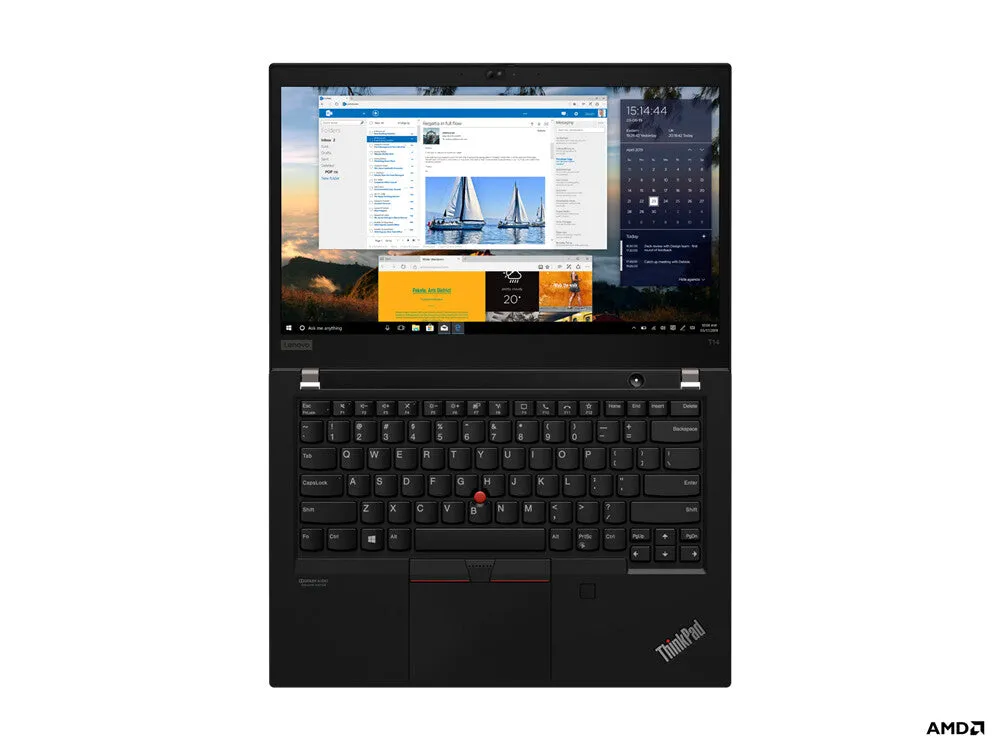 Lenovo ThinkPad T14 Gen 1 (AMD) AMD Ryzen™ 7 PRO 4750U Laptop 35.6 cm (14") Full HD 16 GB DDR4-SDRAM 512 GB SSD Wi-Fi 6 (802.11ax) Windows 10 Pro Black