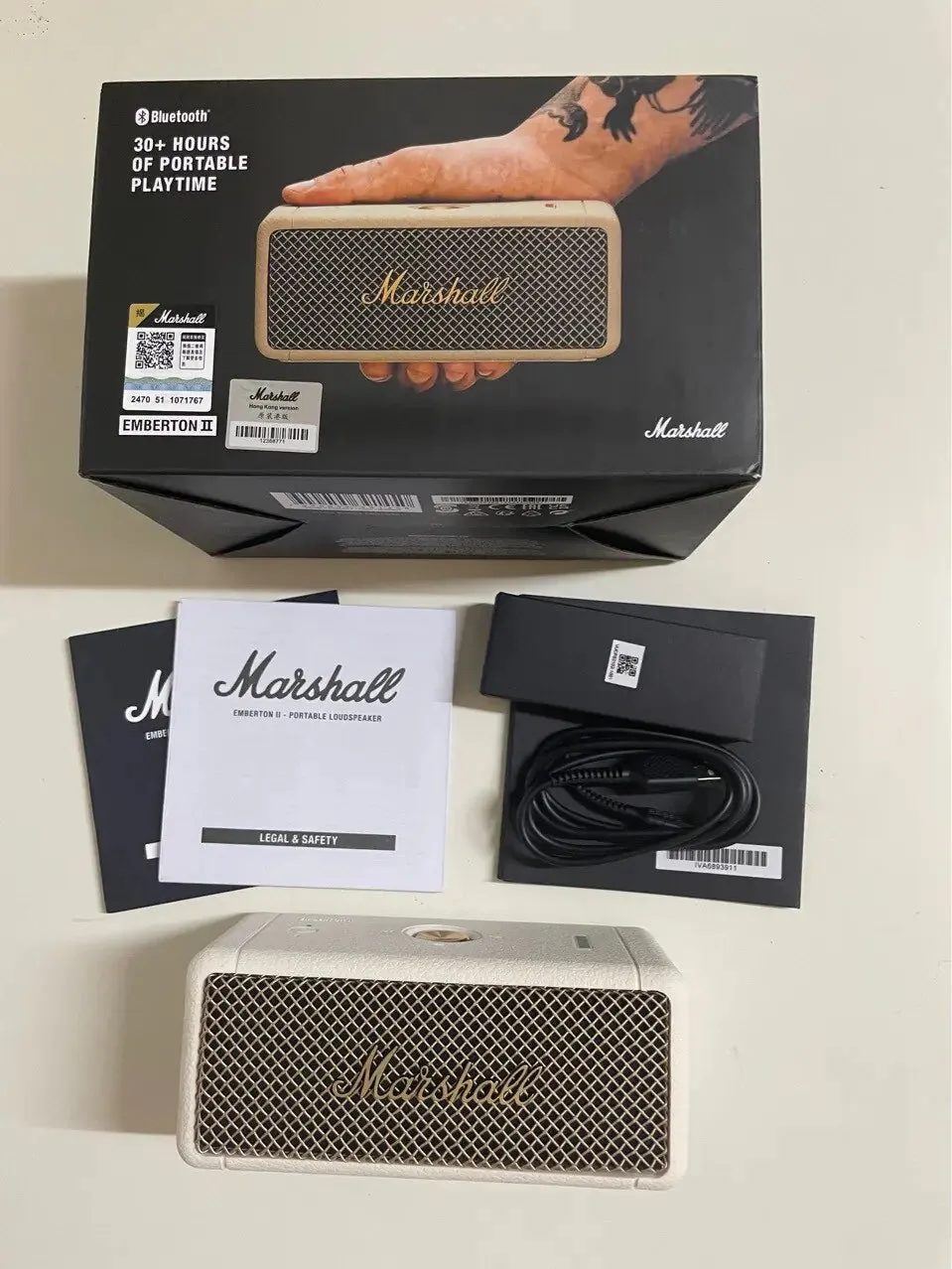 MARSHALL EMBERTON II Speaker Wireless Bluetooth Portable