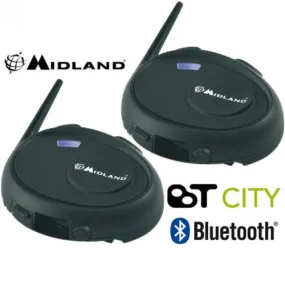 Midland BT City Comms Twin Pack (Pre-Paired) Bluetooth Intercom System - SPECIAL