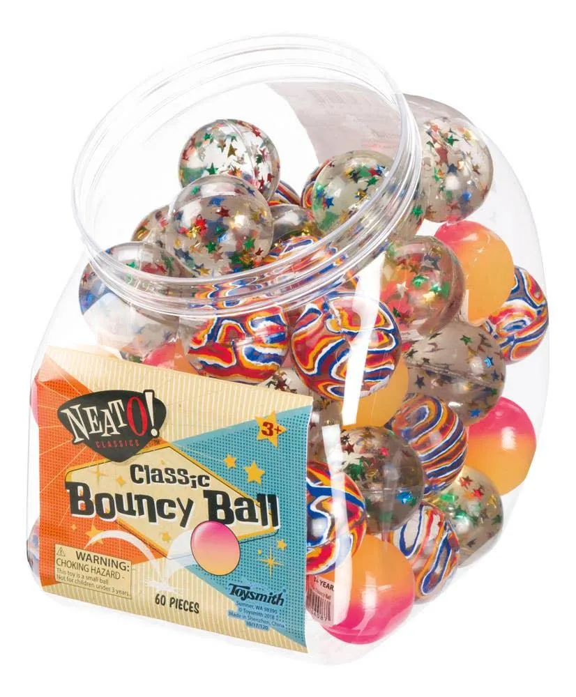 Neato! Classic Bouncy Ball | Multi Color | Toysmith