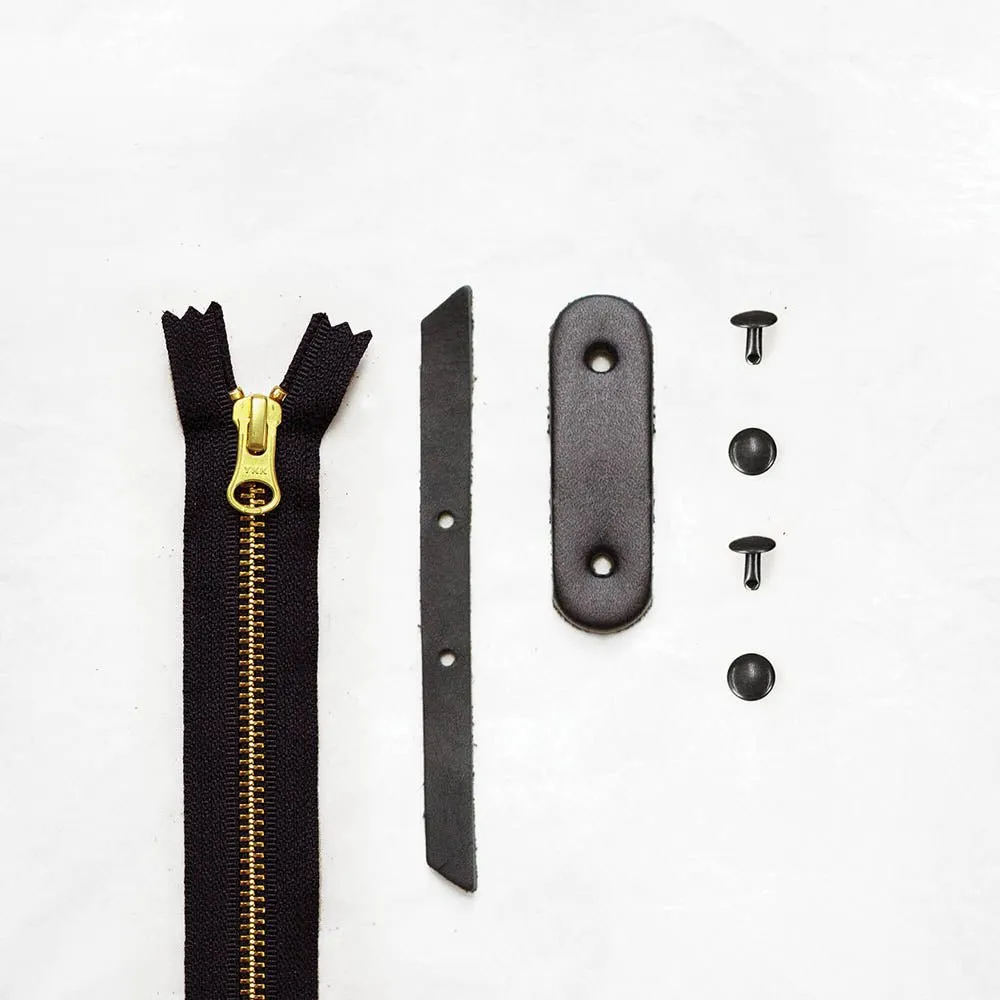 Portsmith - Black Zipper Closure Kit