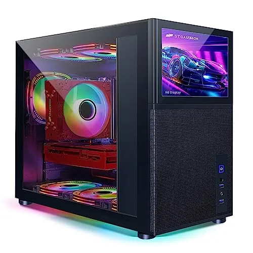 PRODUCTO 232 STGAubron PC de escritorio para juegos, Intel Core i7-11700KF hasta 5.0G, 32G DDR4,2T SSD, GeForce RTX 3060 12G GDDR6,600M WiFi, BT 5.0, ventilador RGB x 6, teclado y mouse RGB, alfombrilla de mouse RGB, W11H64