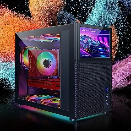 PRODUCTO 232 STGAubron PC de escritorio para juegos, Intel Core i7-11700KF hasta 5.0G, 32G DDR4,2T SSD, GeForce RTX 3060 12G GDDR6,600M WiFi, BT 5.0, ventilador RGB x 6, teclado y mouse RGB, alfombrilla de mouse RGB, W11H64