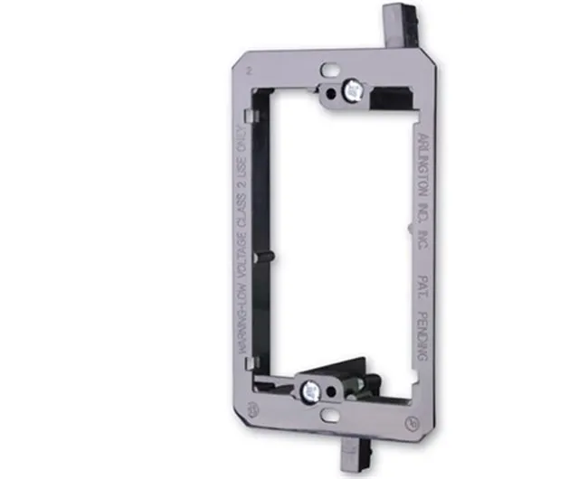 PVC Low Voltage Wall plate Mounting Brackets- Single