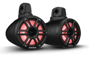 Rockford M2 8” Color Optix™ 2-Way Horn Wake Tower Speakers - Black