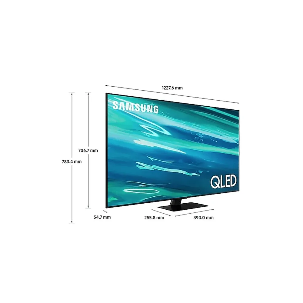 Samsung QE55Q80AATXXU 55" 4K QLED Smart TV Quantum HDR 1500 powered by HDR10  with object tracking and AI sound