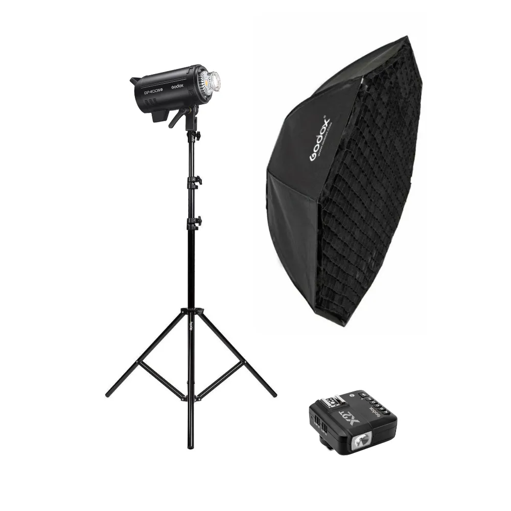 Single Godox Mid-Level DP400III-V 400W Light Studio Flash Lighting Kit - Bundle