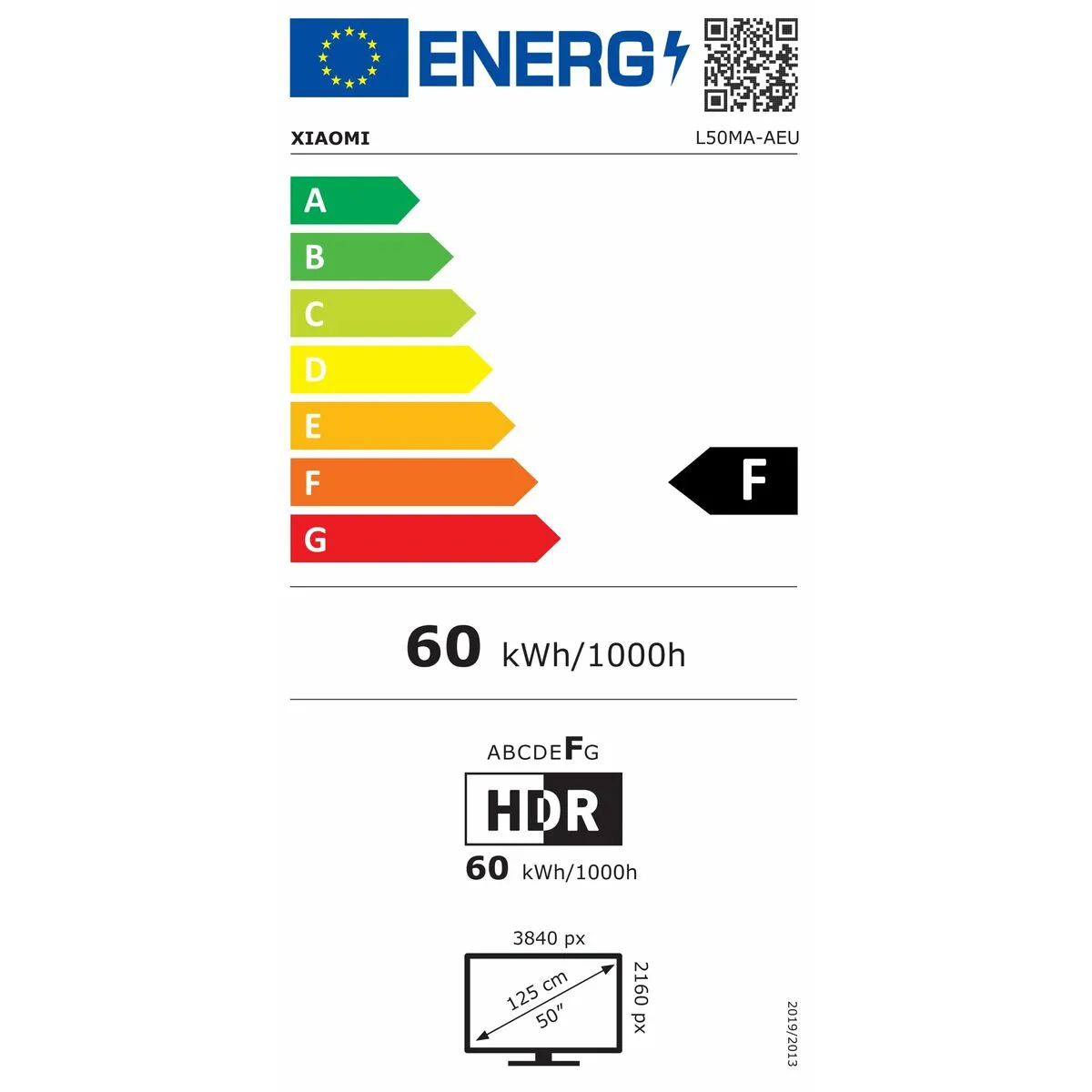 Smart TV Xiaomi A 2025 4K Ultra HD 50" LED HDR